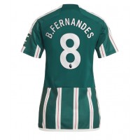Manchester United Bruno Fernandes #8 Vonkajší Ženy futbalový dres 2023-24 Krátky Rukáv